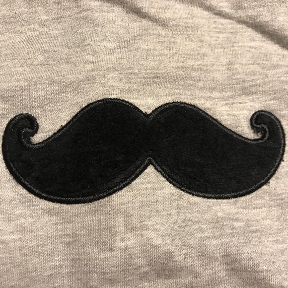 NWT grey mustache outfit - Picture 2 of 4